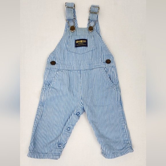 Vintage Oshkosh B'Gosh Pin Stipe Overalls. USA Union made. 3-6 months. - Picture 1 of 7